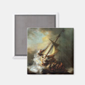 Sturm am Meer von Galiläa Magnet (Vorderseite/Rückseite)