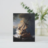 Sturm am Meer von Galiläa Postkarte (Stehend Vorderseite)