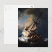 Sturm am Meer von Galiläa Postkarte (Vorne/Hinten)