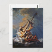 Sturm am Meer von Galiläa Postkarte (Vorne/Hinten)