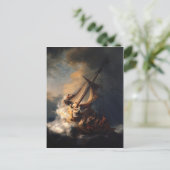 Sturm am See von Galiläa Postkarte (Stehend Vorderseite)