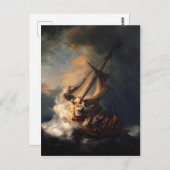 Sturm am See von Galiläa Postkarte (Vorne/Hinten)