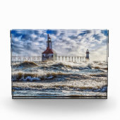 Sturm am St. Joseph-Leuchtturm Fotoblock (Vorderseite)