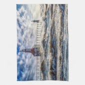 Sturm am St Joseph Lighthouse Geschirrtuch (Vertikal)