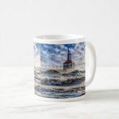 Sturm am St Joseph Lighthouse Kaffeetasse (VorderseiteRechts)