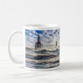Sturm am St Joseph Lighthouse Kaffeetasse (Links)