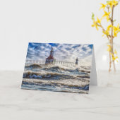 Sturm am St Joseph Lighthouse Karte (Gelbe Blume)
