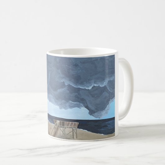 Sturm am Strand Kaffeetasse (VorderseiteRechts)