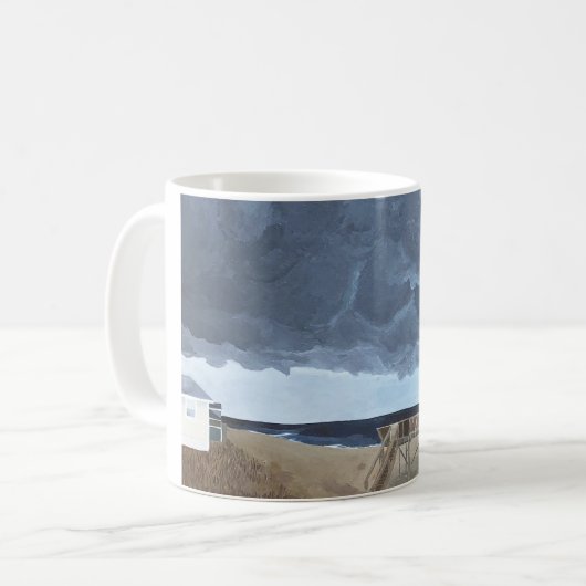 Sturm am Strand Kaffeetasse (Vorderseite Links)