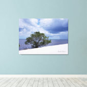 Sturm am Strand Leinwanddruck (Insitu (Holzboden))