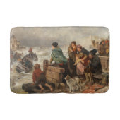 Sturm an der Küste (von Rudolf Jordan) Badematte (Vorderseite)