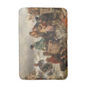 Sturm an der Küste (von Rudolf Jordan) Badematte (Vorderseite Vertikal)