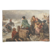 Sturm an der Küste (von Rudolf Jordan) Kissenbezug (Vorderseite-Rechts)