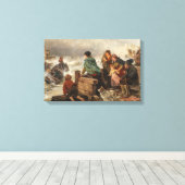 Sturm an der Küste (von Rudolf Jordan) Leinwanddruck (Insitu (Holzboden))