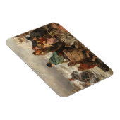 Sturm an der Küste (von Rudolf Jordan) Magnet (Rechte Seite)