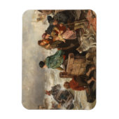 Sturm an der Küste (von Rudolf Jordan) Magnet (Vertikal)