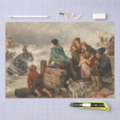 Sturm an der Küste (von Rudolf Jordan) Seidenpapier (Handwerk)