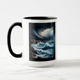 Sturm an der Mittelmeerküste Kunst von Xendor7 Tasse