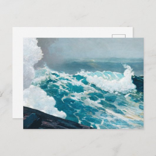 Sturm auf dem Gemälde Postkarte (Vorne/Hinten)