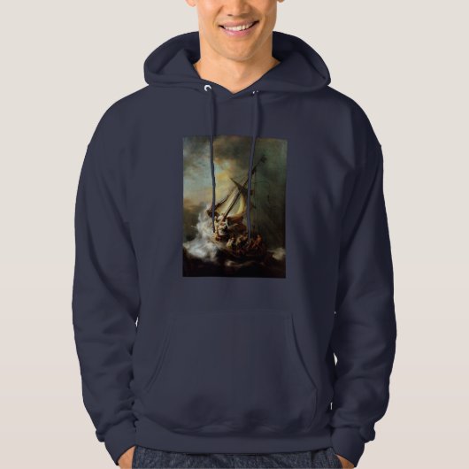 Sturm auf dem Meer von Galiläa Hoodie (Vorderseite)