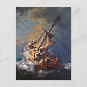 Sturm auf dem See Genezareth Postkarte
