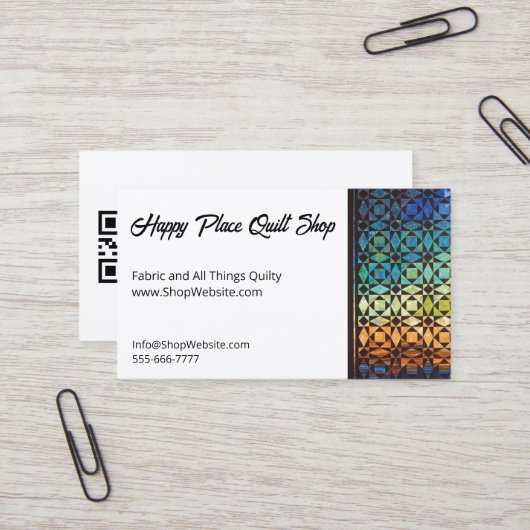 Sturm auf Sea Quilt voll anpassbare Biz Cards Visitenkarte (Vorderseite/Rückseite Beispiel)