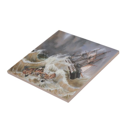 Sturm auf See in den 70er Jahren Fliese (Seite)