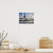 Sturm auf St Joseph Lighthouse Poster (Küche)