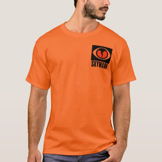 Sturm-Aufklärer-Orangen-T-Shirt Texas SKYWARN T-Shirt (Vorderseite)