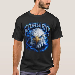 Sturm Auge Adler Grafik-Shirt, Elektrischer Blitz T-Shirt