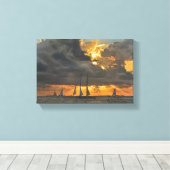 Sturm bei Sunset in Key West, Florida Leinwand (Insitu (Holzboden))