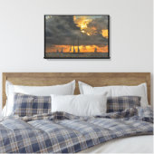 Sturm bei Sunset in Key West, Florida Leinwand (Insitu (Schlafzimmer))