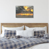 Sturm bei Sunset in Key West, Florida Leinwand (Insitu (Schlafzimmer))