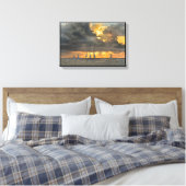Sturm bei Sunset in Key West, Florida Leinwand (Insitu (Schlafzimmer))