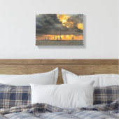 Sturm bei Sunset in Key West, Florida Leinwand (Insitu (Schlafzimmer))