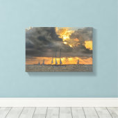 Sturm bei Sunset in Key West, Florida Leinwand (Insitu (Holzboden))