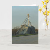 Sturm beschädigter Grain Bin Karte (Gelbe Blume)