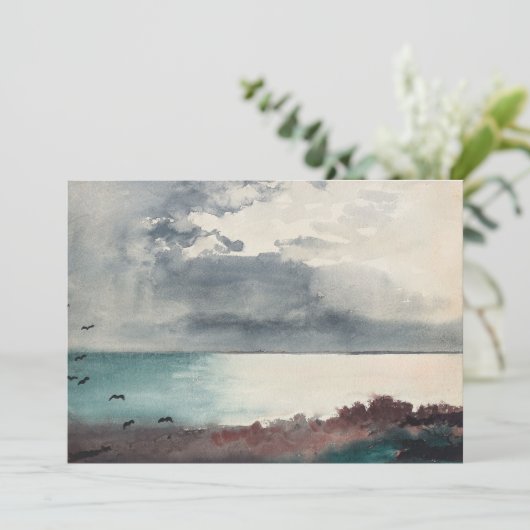 Sturm brechen, Küste Maine | Winslow Homer (Stehend Vorderseite)