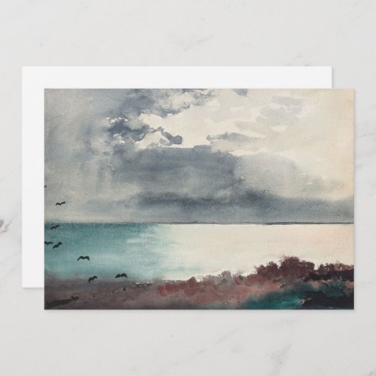 Sturm brechen, Küste Maine | Winslow Homer (Vorne/Hinten)