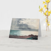 Sturm brechen, Küste Maine | Winslow Homer Karte (Gelbe Blume)