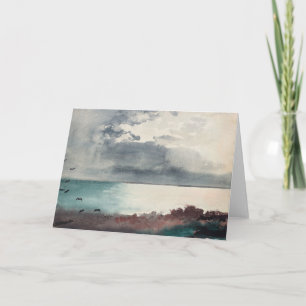 Sturm brechen, Küste Maine   Winslow Homer Karte