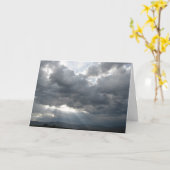 Sturm-Brüche über Pferdeland - Western-Beileid Karte (Gelbe Blume)