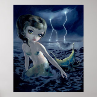 Sturm Chaser ART PRINT Meerjungfrau Poster