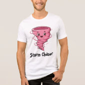 Sturm Chaser des Twonado-Mädchens Männer-Shirt Tri-Blend Shirt (Vorderseite)