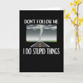 Sturm Chaser Geschenk Hurrikan Sturm Tornado Karte (Gelbe Blume)