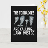 Sturm Chaser Hurricane Sturm Lover Tornado Karte (Gelbe Blume)