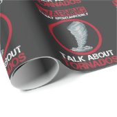 Sturm Chaser Wirbelsturm Hurrikan Jäger Wetter Geschenkpapier (Rolleneckpunkt)