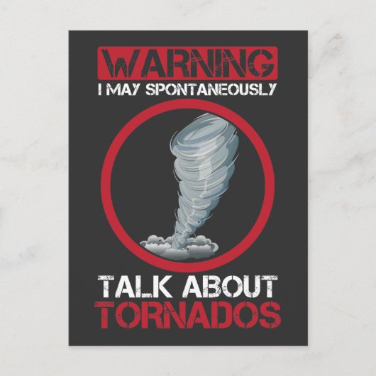 Sturm Chaser Zyklon Hurrikan Hunter Wetter Postkarte (Vorderseite)