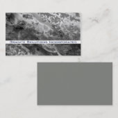 Sturm Cloud Grau abstrakter Granitfelsen Visitenkarte (Vorne/Hinten)