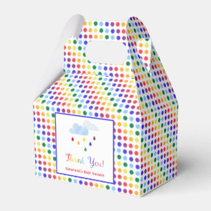 Sturm Cloud Regenbogen Dots Baby Dusche Geschenkschachtel